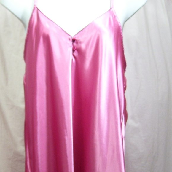 Serenada Other - Serenada Sexy Rosy Pink Long Satin Nightgown Plus Size 3X  NWOT